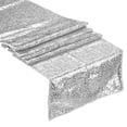 thumbnail image 1 of Silver Table Runner 71" x 12", Long Shining Sequin Table Runner, 1 of 4