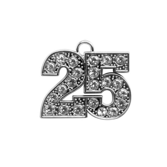 Endea Graduation Silver Tassel Date Bling Charm Year 2025