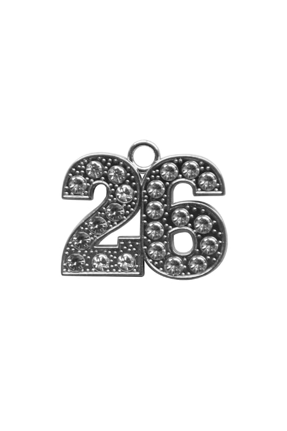 Silver Tassel Date Bling Charm Year 2026