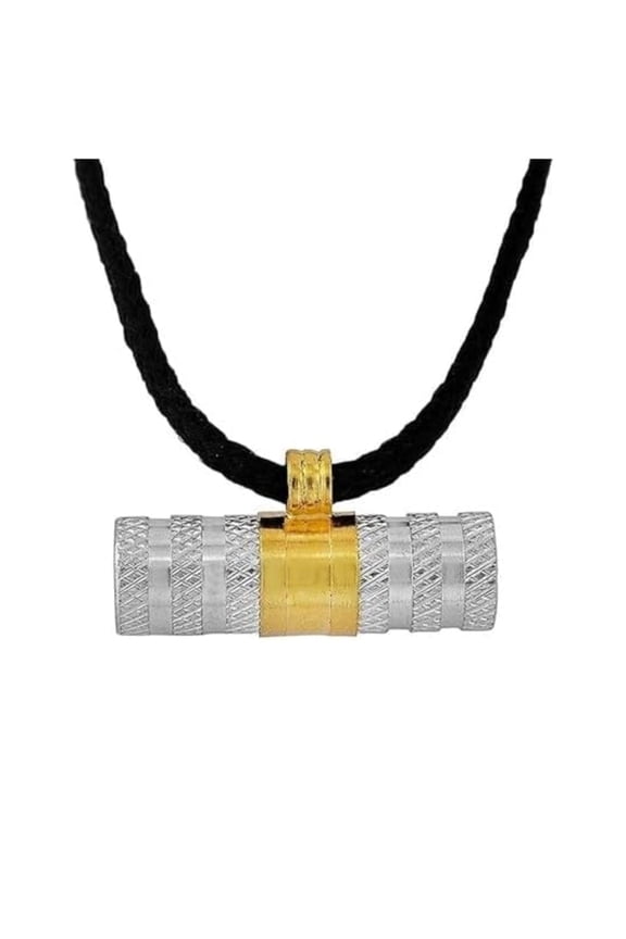 Silver Taweez(Tabeez) for Men Women's Charm Pendant with Black Thread for Evileye Protection and Good Luck