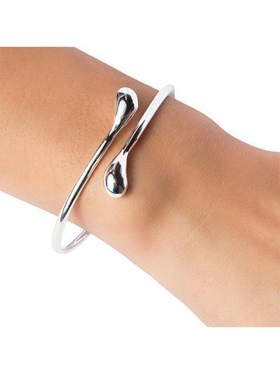 Silver Teardrop Bracelets for Women