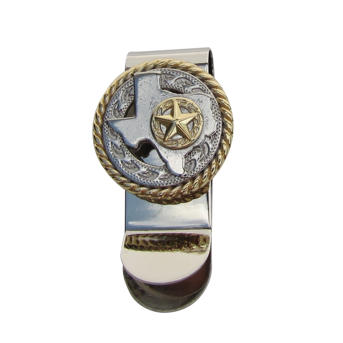 Silver Texas State Seal Money Clip Mens Concho Card Holder Men's Wallet TX Gift Silver Texas State Seal Money Clip Mens Concho Card Holder Men's Wallet TX Gift