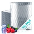 thumbnail image 1 of Silver Thermal Bubble Mailers, Metallic Insulated Self Seal, 100 Count, 6.5 x 10.5 in, 1 of 7