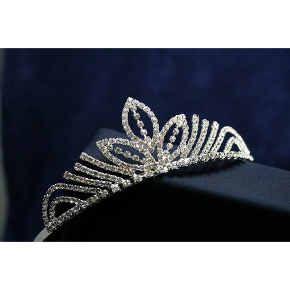 Silver Tiara Crowns Crystal Headband Princess Rhinestone Crown with Combs Bride Headbands Bridal Wedding Prom Birthday Party Hair Accessorie