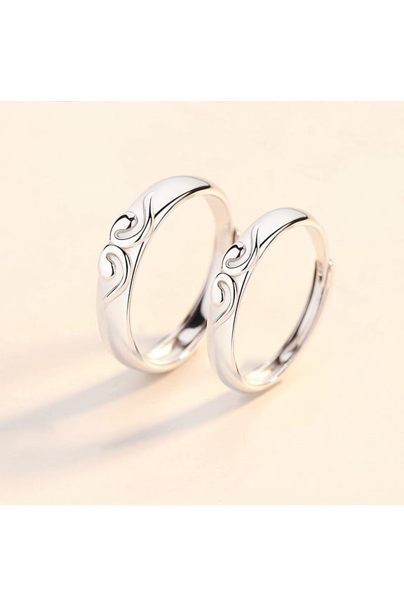 Silver Tightening Curse Couple Ring Fashion Monkey King Ring Big Talking Westward Journey Ring 520 Valentine's Day Gift