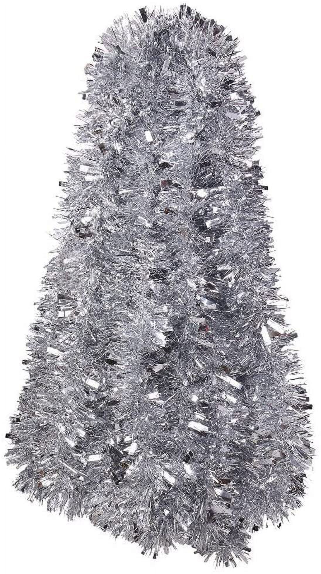 Silver Tinsel Garland Christmas Tree Decorations Wedding Birthday Party Supplies for 16.5 FEET Long