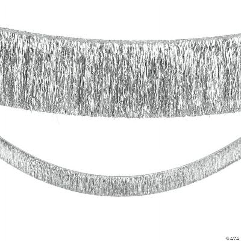 Silver Tinsel 9-Foot Plastic Party Garland