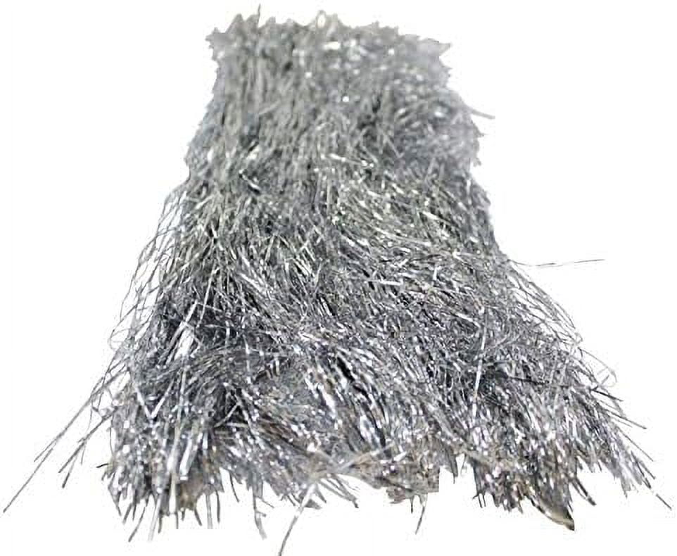 Silver Tinsel for Christmas Tree 18 Inches 1000 Strands