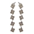 thumbnail image 1 of Silver-Tone Dangle Earrings With Rhinestone Accents For Women TME380, 1 of 1