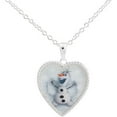 thumbnail image 1 of Silver-Tone Enamel Olaf the Snowman Pendant, 1 of 2
