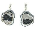 thumbnail image 1 of Silver-Tone French Hook Dangle Earrings With Snake Skin Design TME756, 1 of 1
