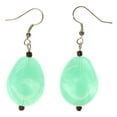 thumbnail image 1 of Silver-Tone French Hook Tear-Drop Shaped Dangle Earrings TME478A, 1 of 1