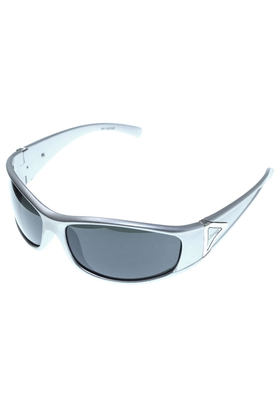 Silver-Tone & Green Colored Acrylic Sport-Sunglasses With Logo Accents #3930