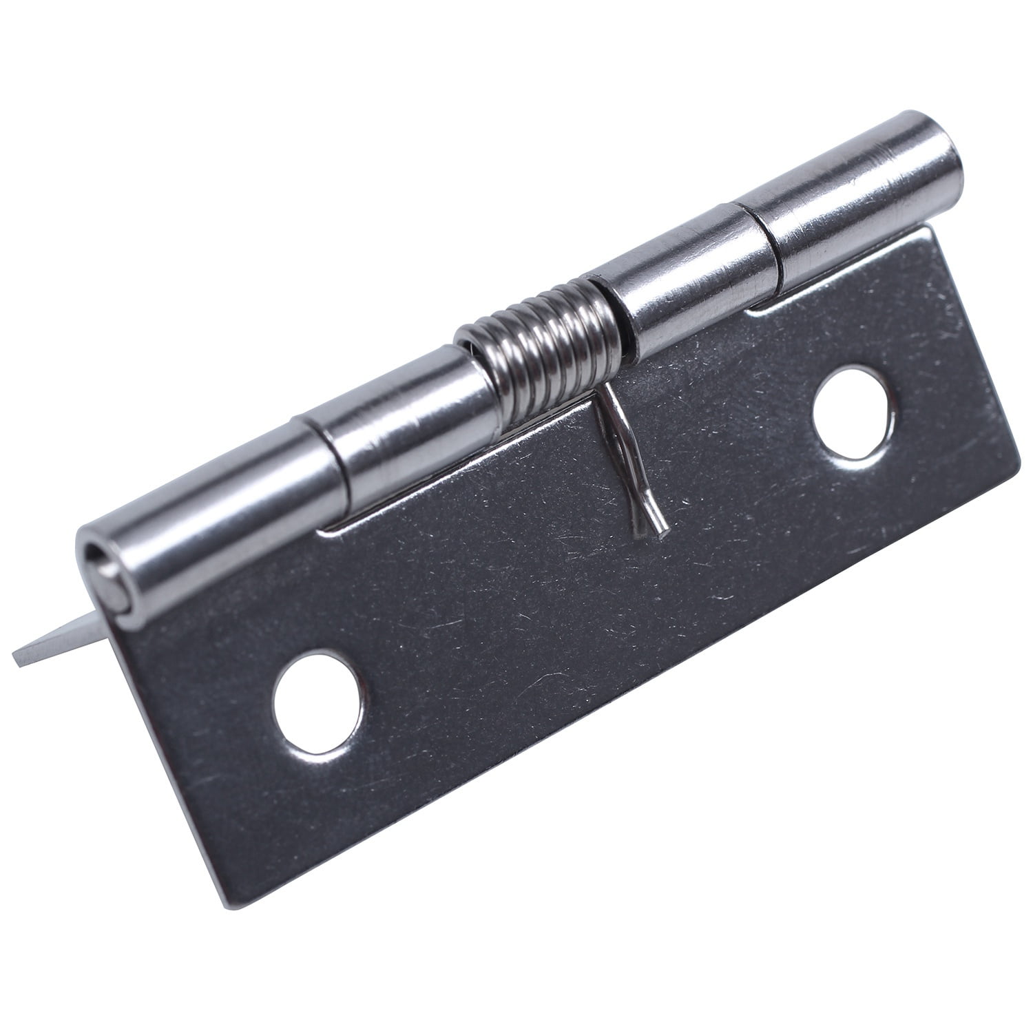 Silver Tone Metal 50×36×2mm Spring Loaded Self Opening Hinges