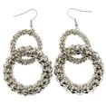 thumbnail image 1 of Silver-Tone Metal Dangle-Earrings, 1 of 2