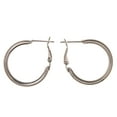 thumbnail image 1 of Silver-Tone Metal Hoop-Earrings, 1 of 2