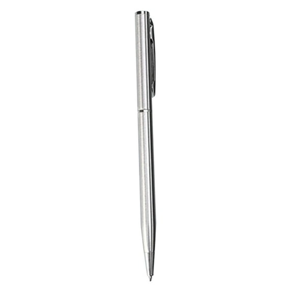 Silver Tone Metal Rotating Ballpoint Pen Ball-point Pen Writing Medium Gift