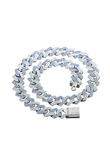 Iced Out Silver Chain
