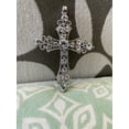 thumbnail image 1 of Silver Tone Rhinestone Cross Pendant ; Rhinestone Cross Pendant ; Bling Jewelry ; Pendant ; Bling Pendant, 1 of 9
