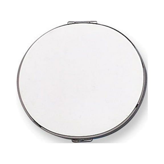Silver-Tone Round Compact Mirror QGM2728