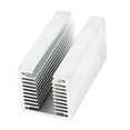 thumbnail image 1 of Silver Tone U Slotted Aluminium Radiator Fin Heat Sink 80x40x40mm, 1 of 2