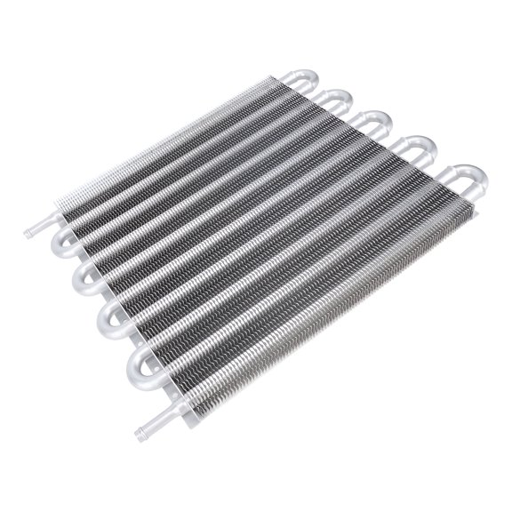 Silver Transmission Oil Cooler Kit, 10 Rows