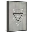 thumbnail image 1 of Silver Triangles Floater Framed Painting Print on Canvas, 1 of 6