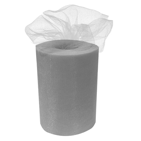 Silver Tulle Wedding Reception Decor - 6" x 100 Yards, Reception, Christmas, Wreath, Decoration