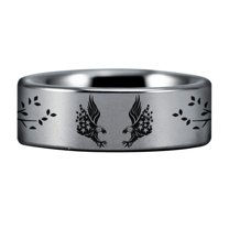Silver Tungsten American Eagle Ring