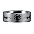 thumbnail image 1 of Silver Tungsten Armed Couple Ring, 1 of 4