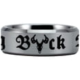 thumbnail image 1 of Silver Tungsten Big Buck Down Ring, 1 of 5