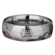 Silver Tungsten Firefighter's Ring