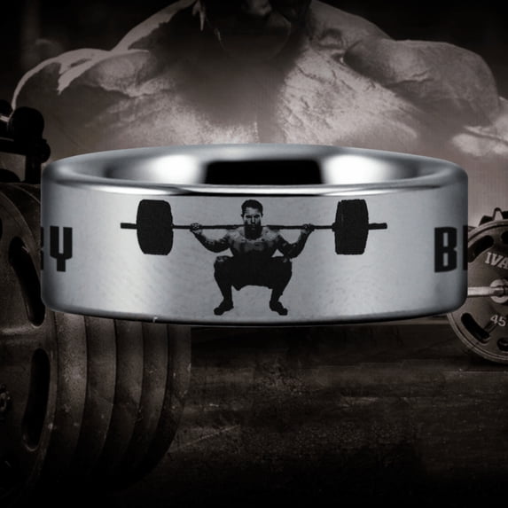 Silver Tungsten Gymrats Ring