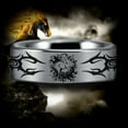 thumbnail image 1 of Silver Tungsten Horse on Fire Ring, 1 of 3