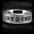 thumbnail image 1 of Silver Tungsten Pastry Chef Ring, 1 of 5