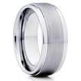 thumbnail image 1 of Silver Tungsten Ring,9mm Wedding Ring,Tungsten Carbide Ring,Engagement Ring,Man's Wedidng Band, 1 of 4
