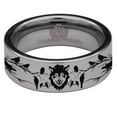 thumbnail image 1 of Silver Tungsten Wolf and Raven Ring, 1 of 4
