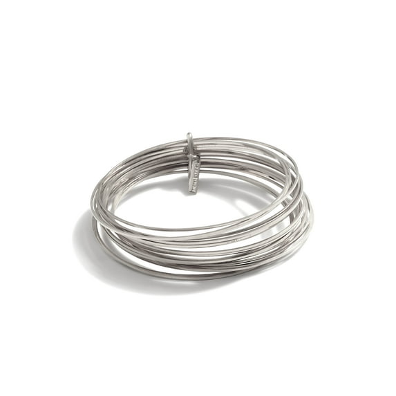 Silver Twenty Something Bangle Stack