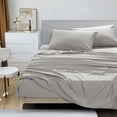 thumbnail image 1 of Silver Twin 3 Pieces Sheet Set - Rich and Soft Hand in Hotel Luxury Style - Easy Care, and Resistant to Wrinkle, Color Fade and Stain (Silver, Twin), 1 of 8