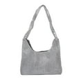 thumbnail image 1 of Silver Underarm Bag Rhinestone Evening Bag Handbag Shoulder Bag for Female, 1 of 13