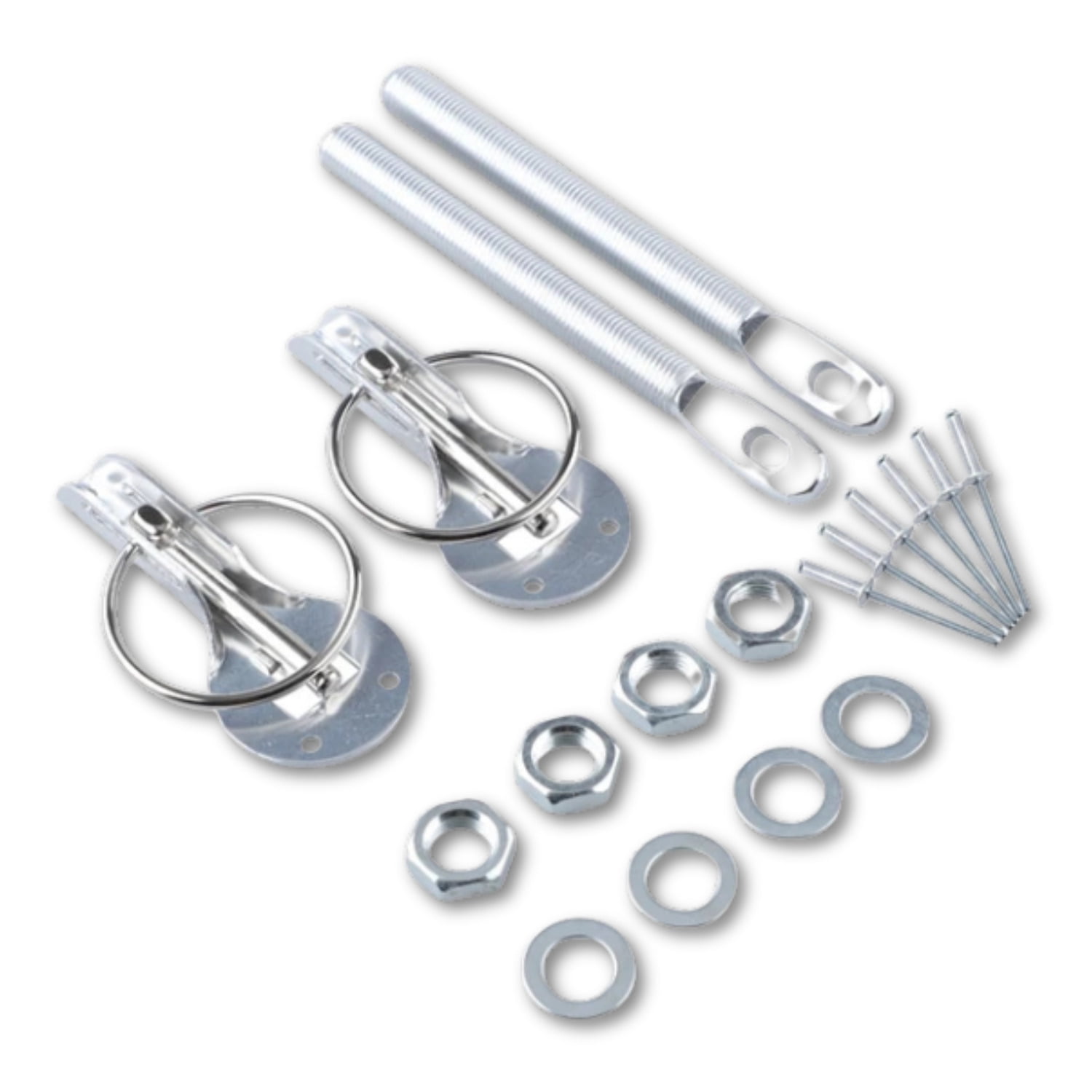 Allstar Replacement Aluminum Hood Pins 1/2in Silver 20pk Allstar Replacement Aluminum Hood Pins 1/2in Silver 20pk