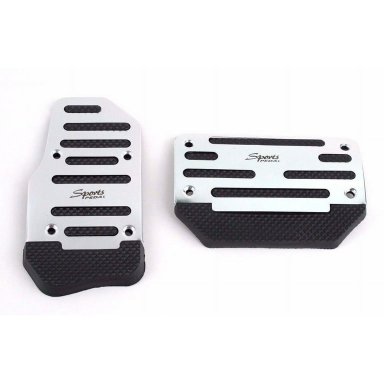 Silver Universal Racing Sports Non Slip Automatic Car Gas Brake Pedal Pads Cover Walmart