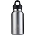 thumbnail image 1 of Silver Vacuum Insulated Double-Walled Water Bottle with Twist-Free and No-Screw Insulated Flask, Portable Flask for Cold or Hot Beverages, 12oz - Revomax V2, 1 of 1