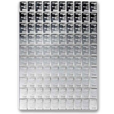 Valcambi 1 Gram .999 Pure Silver Bars – Assorted Years – Precious Metal Investment