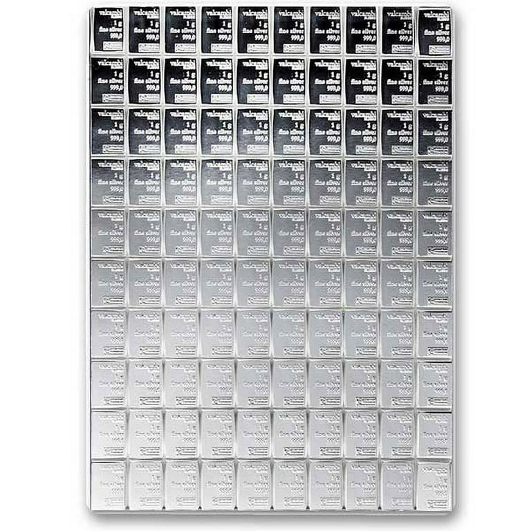 Valcambi Silver CombiBar - 100 Gram .999 Pure Silver Bars
