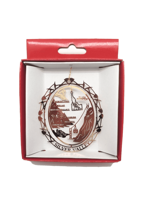 Silver Valley Idaho Ornament Travel Souvenir Gift