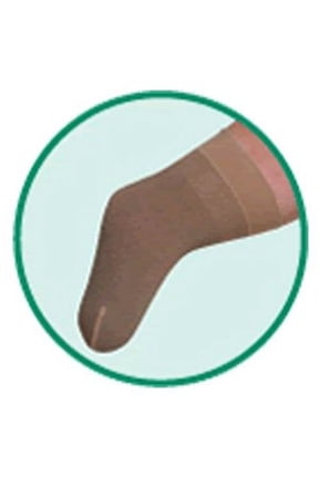 3561 Silver Below Knee Prosthetic Shrinkers - 20-30 mmHg Long Beige V