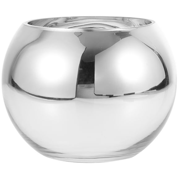 Glass Bubble Bowl Vase Round Desktop Terrarium Planter Floral Arrangement Container Table Centerpiece for Home Decor