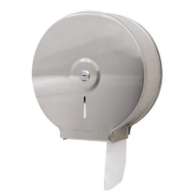 Silver Wall Mount Toilet Paper Dispenser, Lock with Keys Stainless