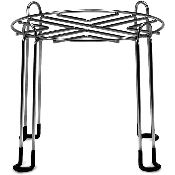 Silver Water Filter Stand 8" Tall by 9" Wide Compatible with Berkey, Countertop Stainless Steel Stand for Most Medium Gravity Fed Water Coolers - Fills Tall Glasses, Pitchers, Pots with Water